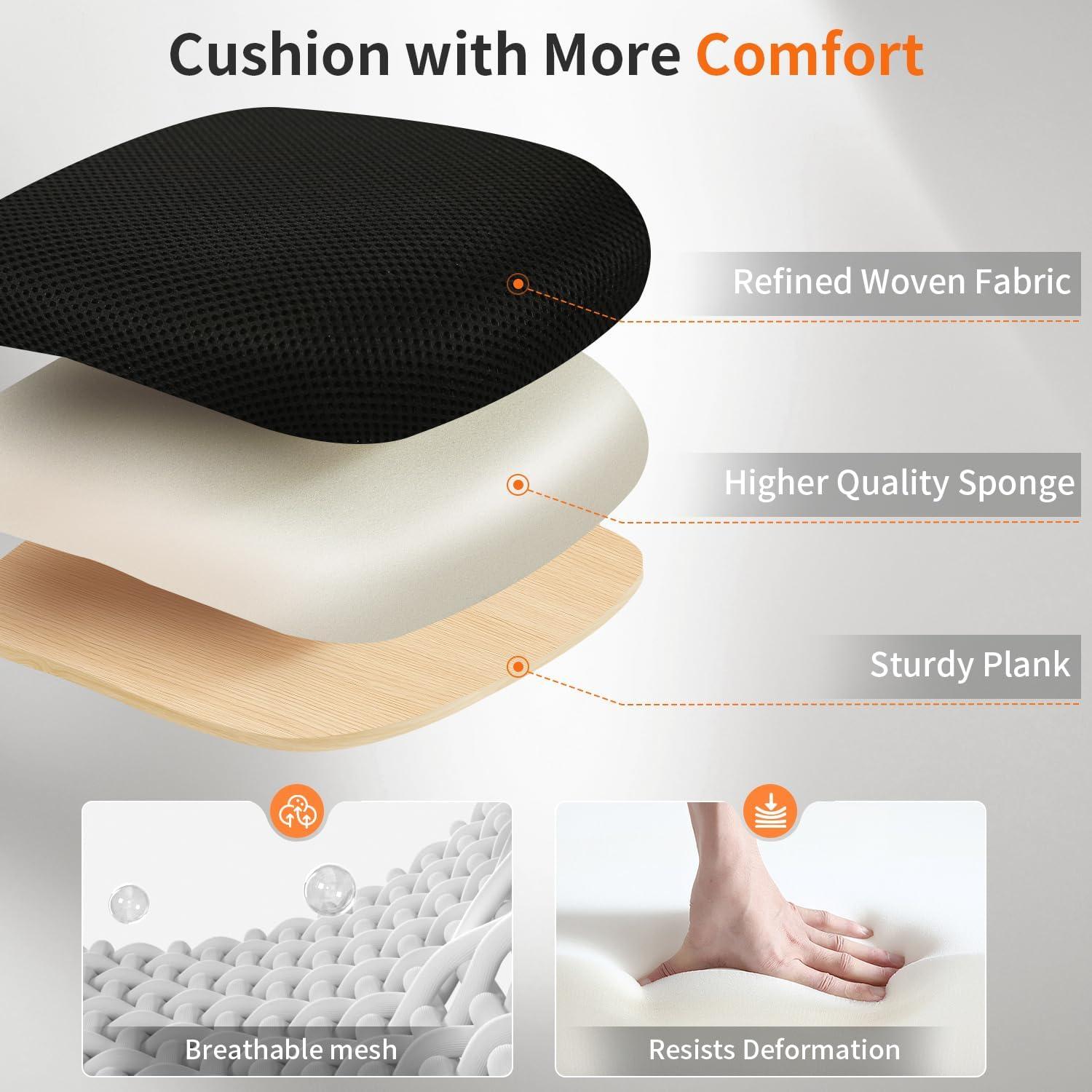 image:imageBestOffice Office Chair Ergonomic Cheap Desk Chair Mesh Computer Chair Lumbar Support Modern Executive Adjustable Stool Rolling Swivel Chair for Back Pain BlackBlack