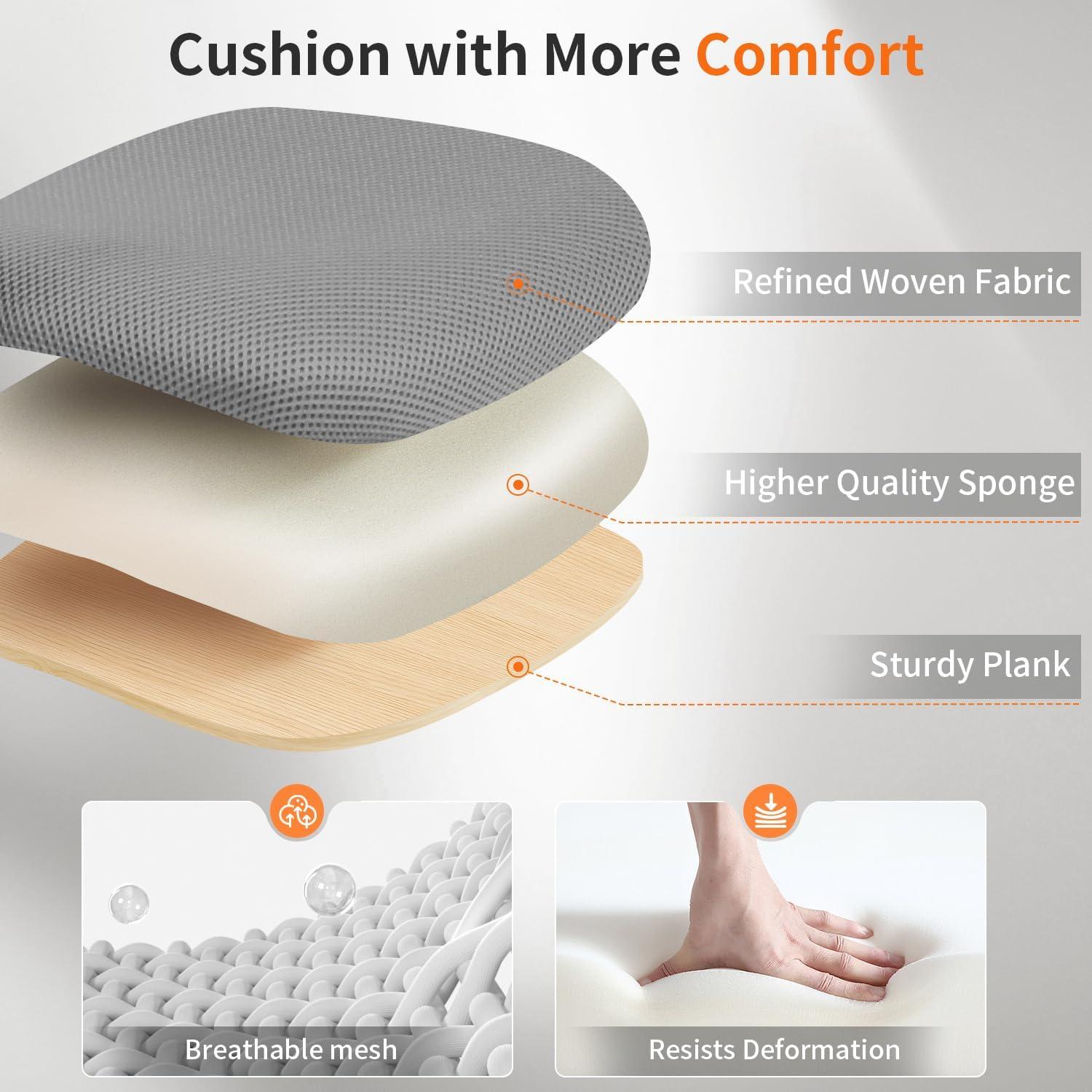 image:imageBestOffice Office Chair Ergonomic Cheap Desk Chair Mesh Computer Chair Lumbar Support Modern Executive Adjustable Stool Rolling Swivel Chair for Back Pain BlackGrey