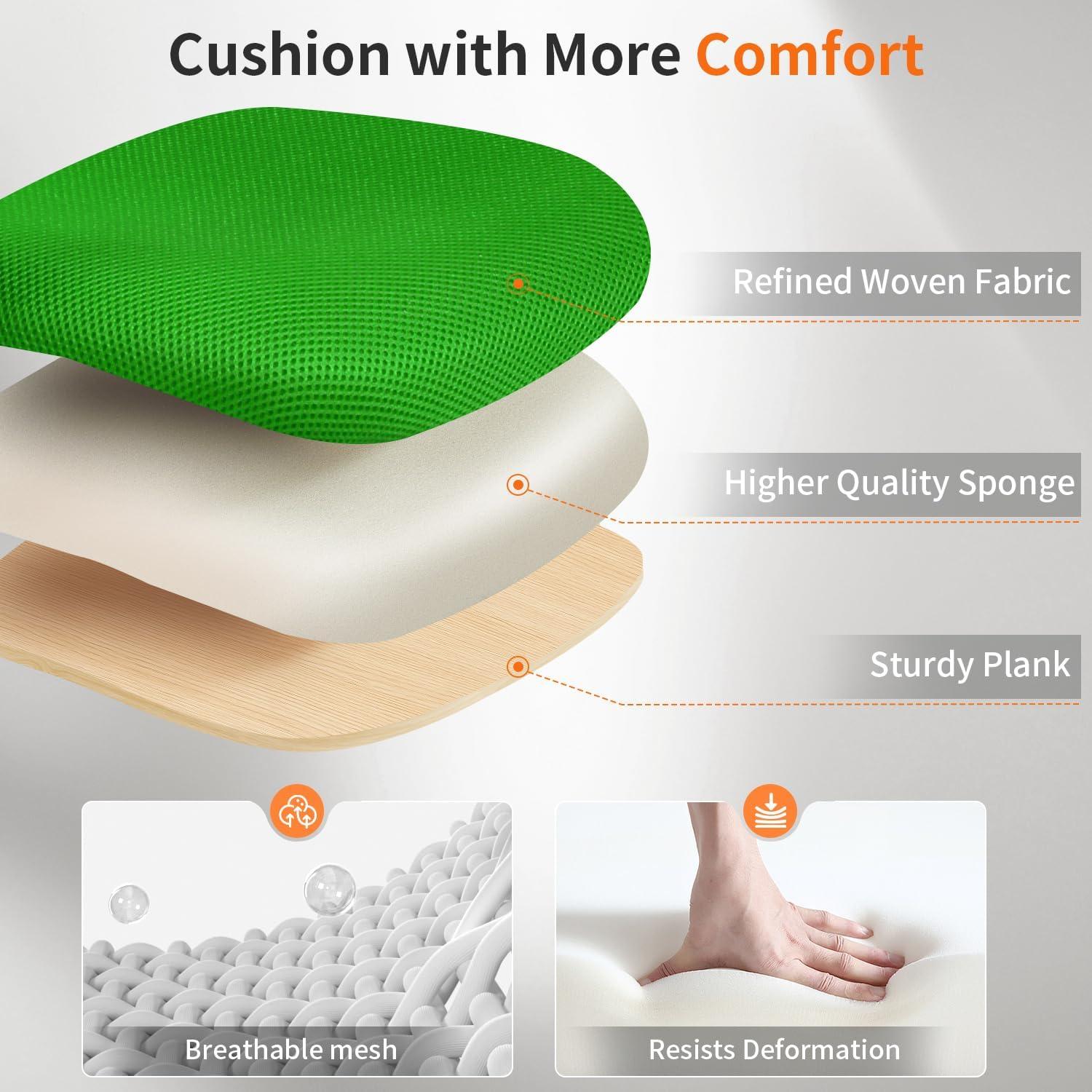 image:imageBestOffice Office Chair Ergonomic Cheap Desk Chair Mesh Computer Chair Lumbar Support Modern Executive Adjustable Stool Rolling Swivel Chair for Back Pain BlackGreen