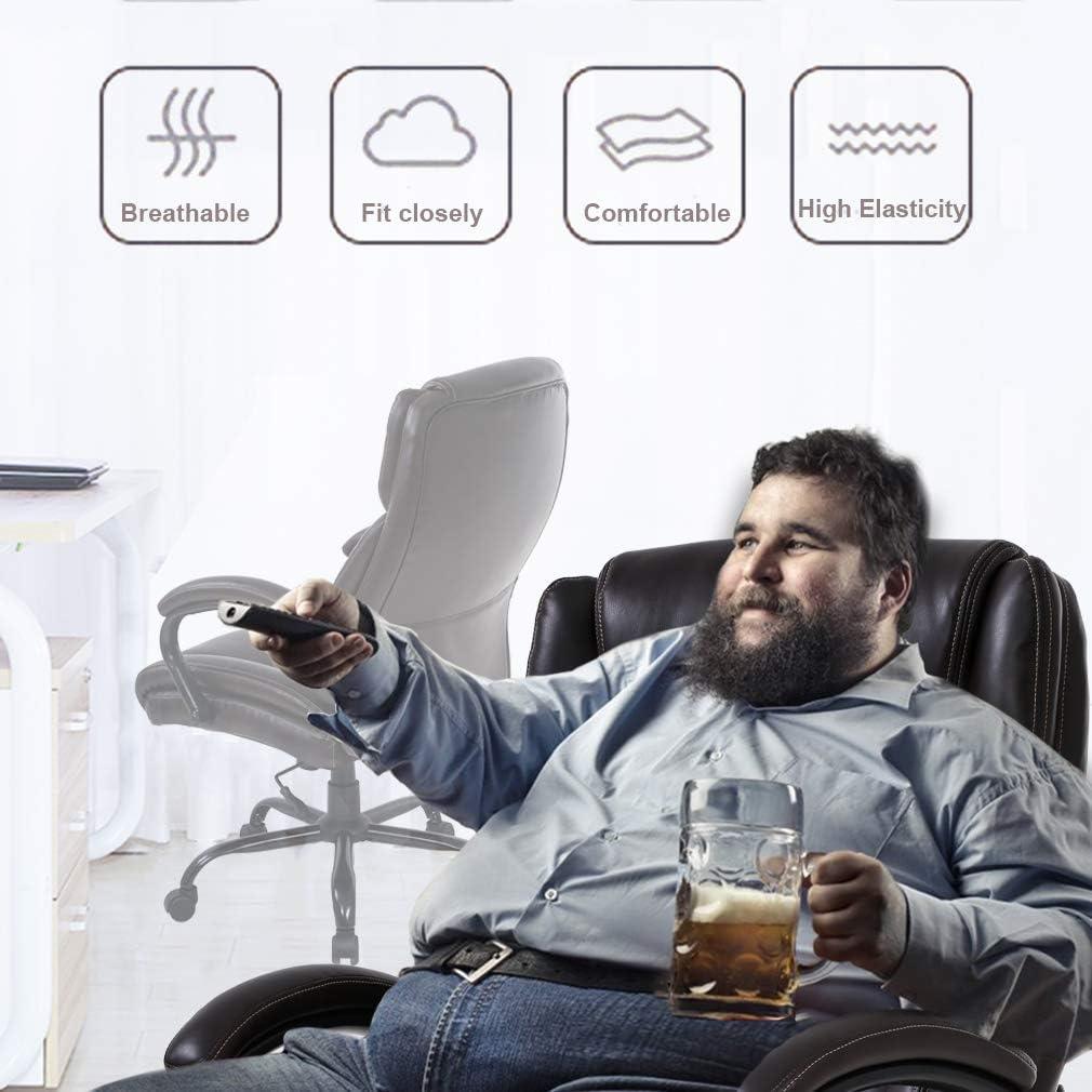 image:imageBestMassage Big and Tall Office Chair 500lbs Cheap Desk High Back PU Executive Ergonomic Computer Chair with Lumbar Support Headrest Swivel for Women Men AdultsBlackBrown