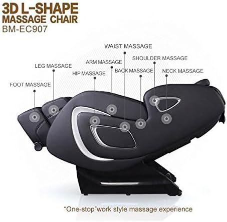image:imageBestMassage Recliner Massage Chair Full Body Zero Gravity SLTrack Massage Recliner Chair with Heating Foot Rollers Airbags System with Microcomputer Remote Control Black