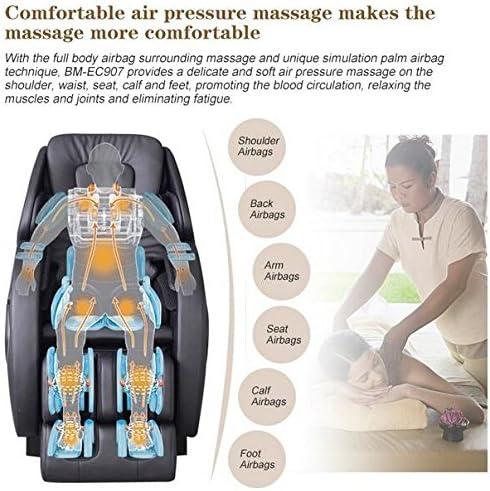 image:imageBestMassage Recliner Massage Chair Full Body Zero Gravity SLTrack Massage Recliner Chair with Heating Foot Rollers Airbags System with Microcomputer Remote Control Black