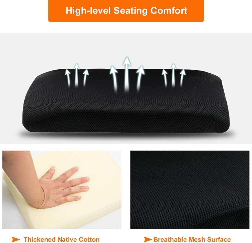 image:imageBestOffice Ergonomic Office Chair MidBack Swivel Desk Chair Breathable Backrest amp Lumbar Support Adjustable Height Sponge Seat Rolling Wheels Black for Adults amp WomenBlack