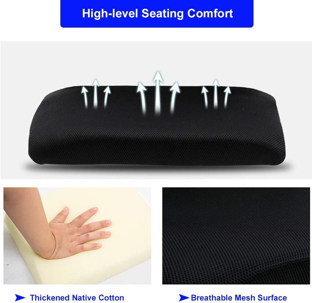 image:imageBestOffice Ergonomic Office Chair MidBack Swivel Desk Chair Breathable Backrest amp Lumbar Support Adjustable Height Sponge Seat Rolling Wheels Black for Adults amp WomenBlue
