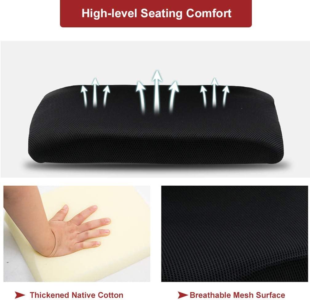 image:imageBestOffice Ergonomic Office Chair MidBack Swivel Desk Chair Breathable Backrest amp Lumbar Support Adjustable Height Sponge Seat Rolling Wheels Black for Adults amp WomenRed