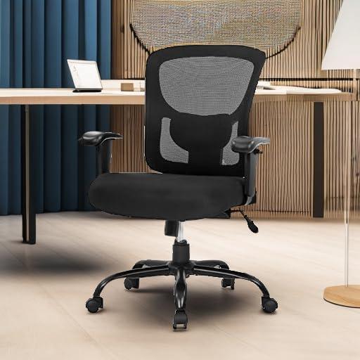 image:imageBestOffice Big and Tall Office Chair 500lbs Desk Chair Mesh Computer Chair with Lumbar Support Wide Seat High BackBlack