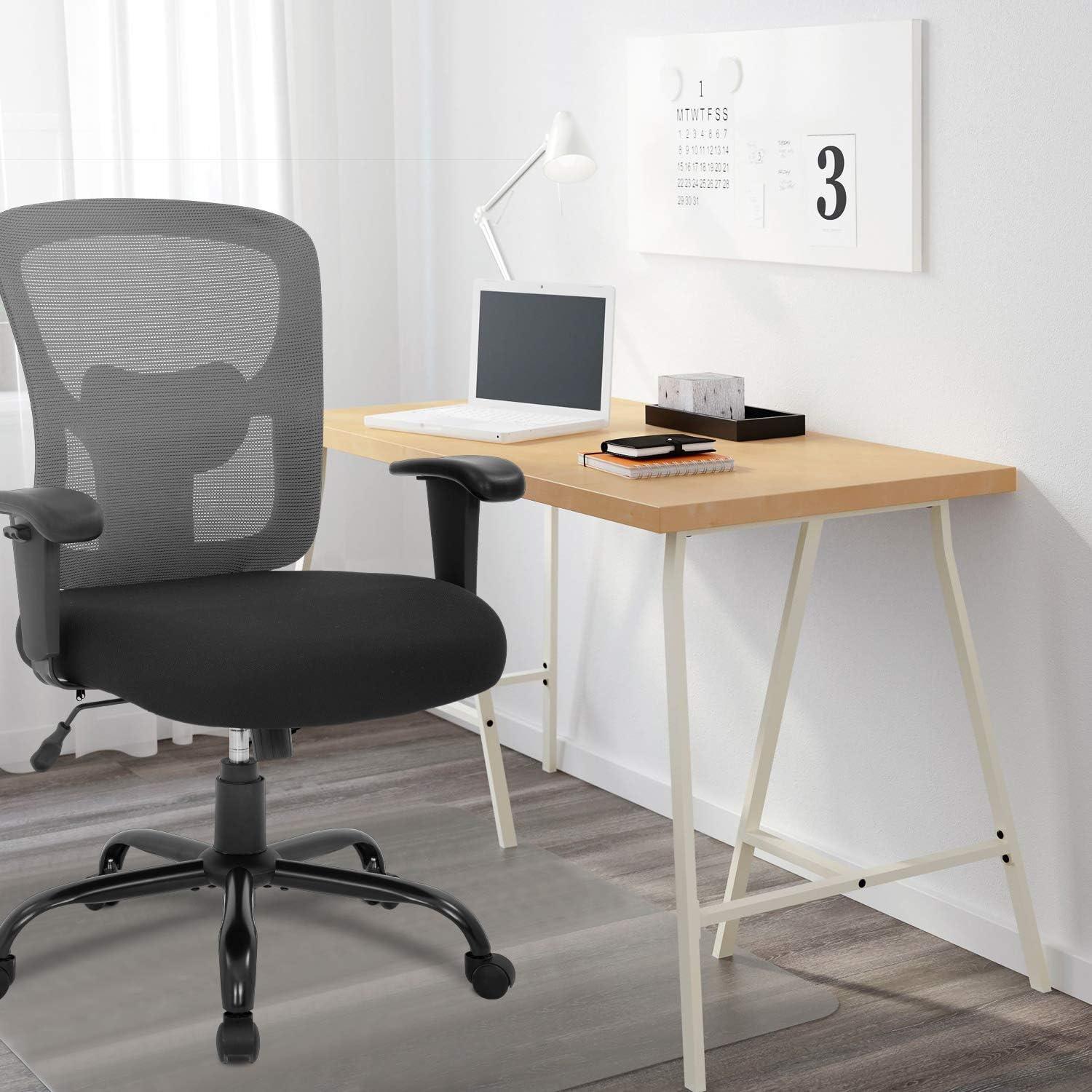 image:imageBestOffice Big and Tall Office Chair 500lbs Desk Chair Mesh Computer Chair with Lumbar Support Wide Seat High BackGrey