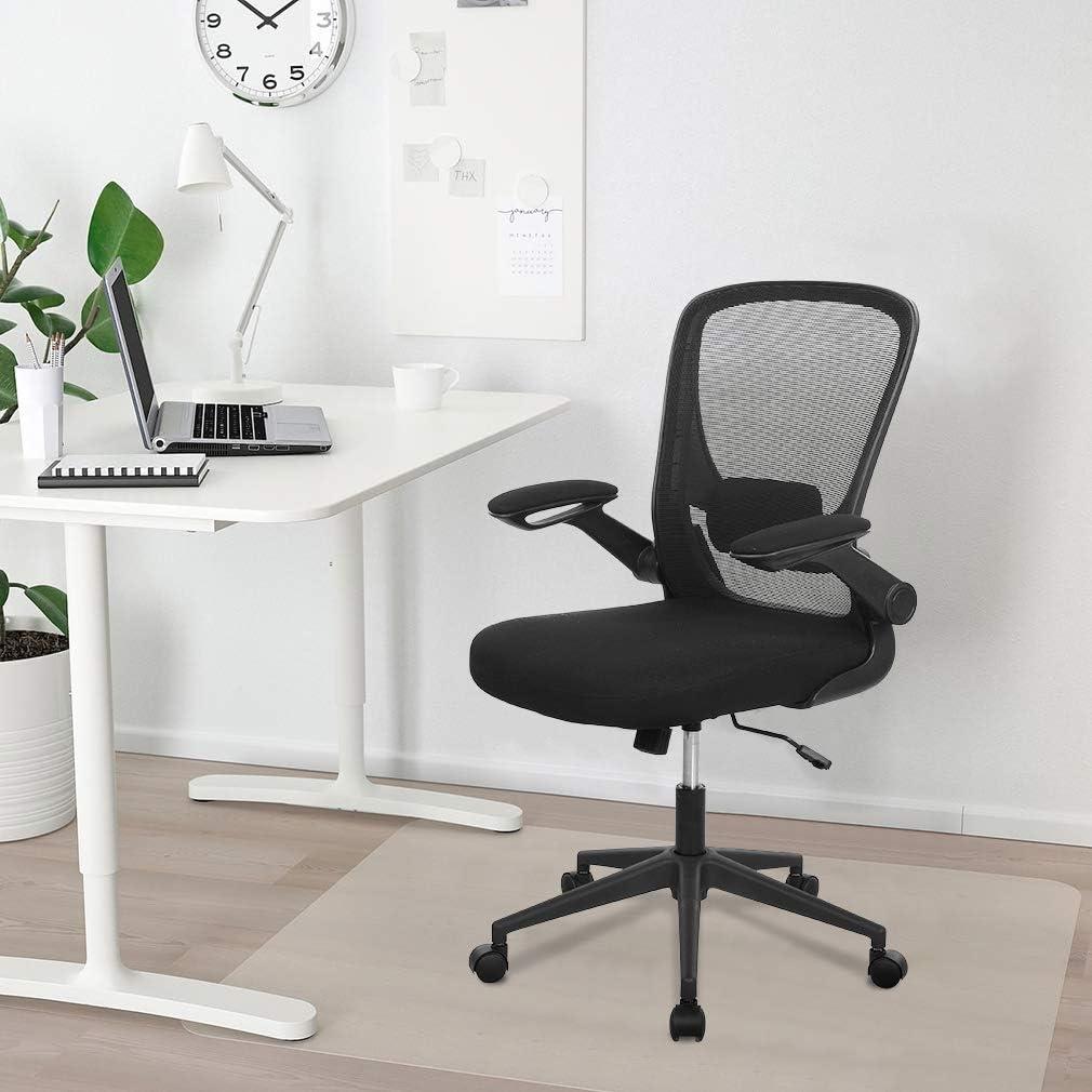 image:imageBig and Tall Office Chair 400lbs Cheap Desk Chair Mesh Computer Chair with Lumbar Support Wide Seat Adjust Arms Rolling Swivel High Back Task Executive Ergonomic Chair for Women MenBlackBlack