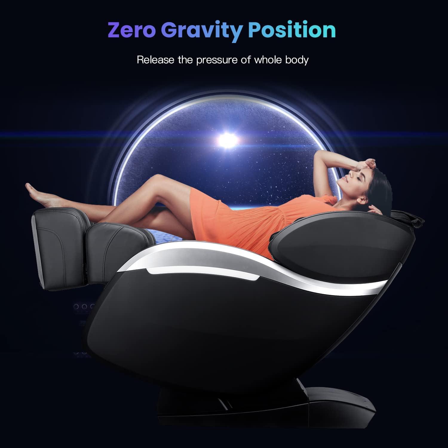 image:imageFull Body Massage Chair Zero Gravity Shiatsu Chair Recliner with Six Programs and Heat Massage ChairBlack