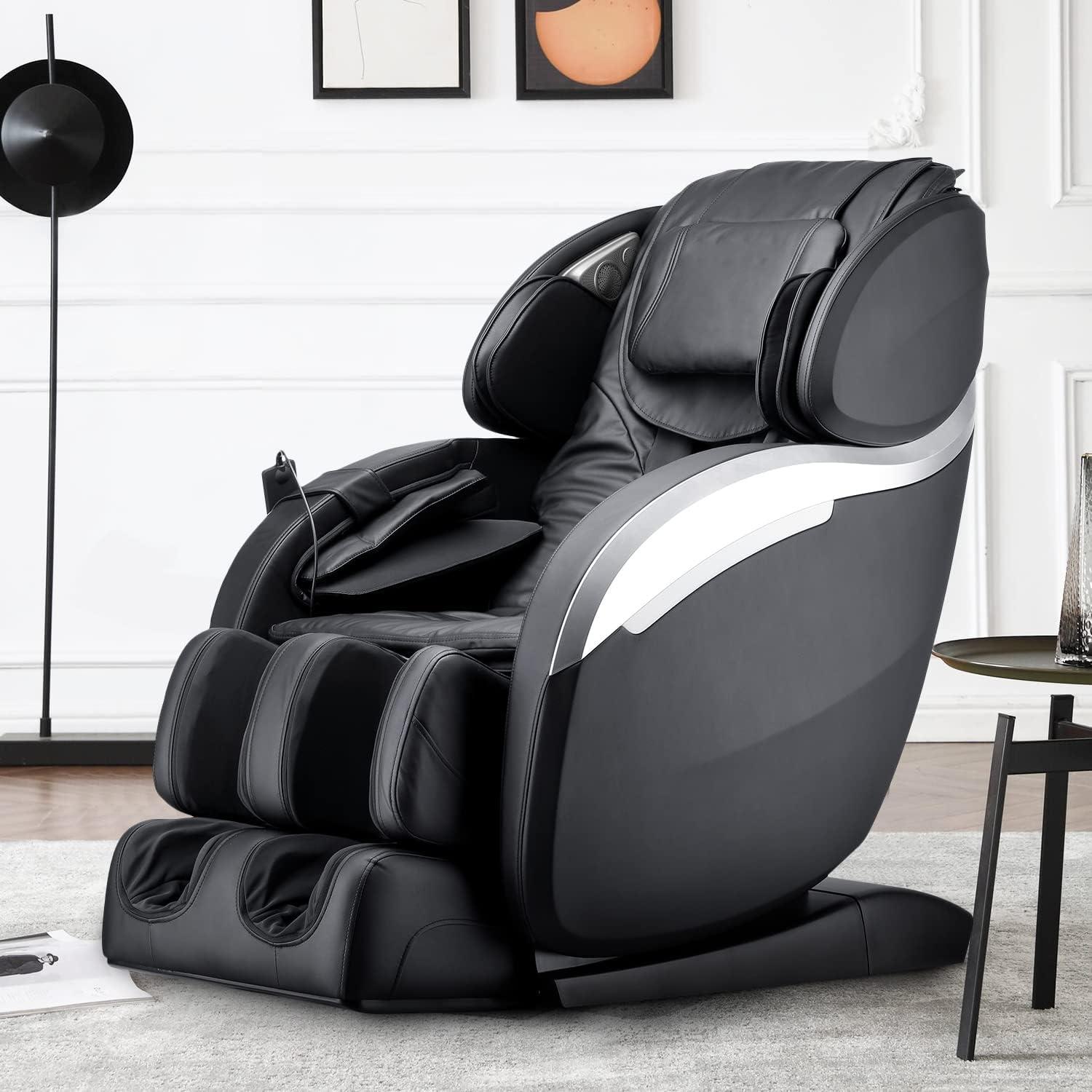 image:imageFull Body Massage Chair Zero Gravity Shiatsu Chair Recliner with Six Programs and Heat Massage ChairBlack