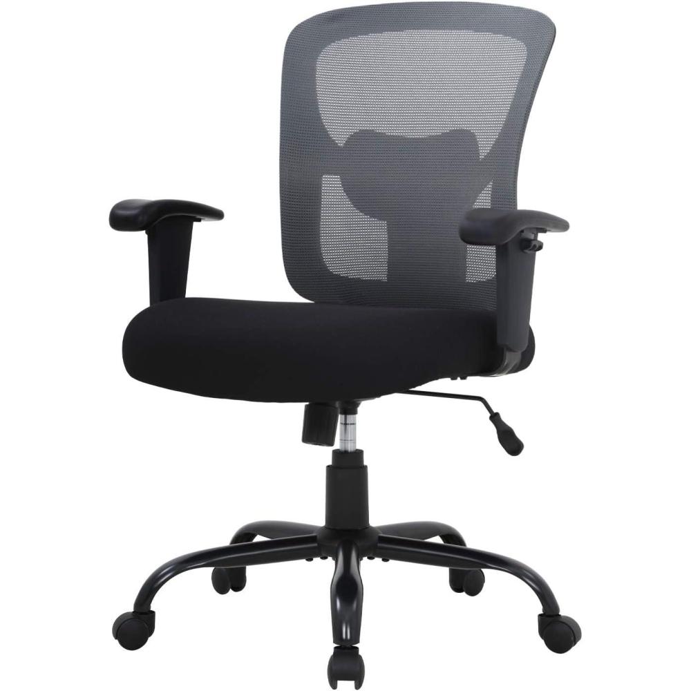 image:imageBestOffice Big and Tall Office Chair 500lbs Desk Chair Mesh Computer Chair with Lumbar Support Wide Seat High BackGrey