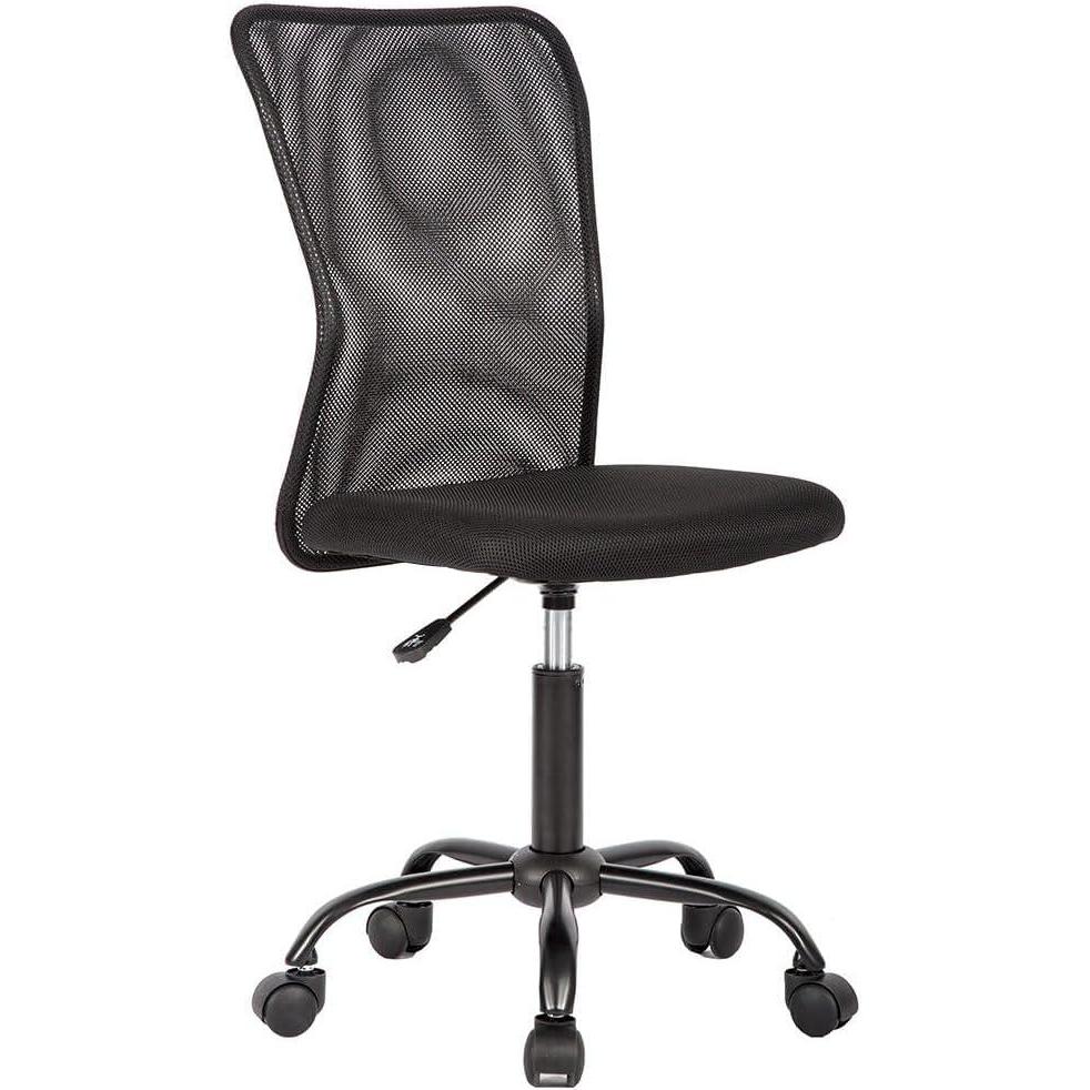 image:imageBestOffice Ergonomic Office Chair Desk Chair Mesh Computer Chair Armless Back Support Modern Executive Rolling Swivel Chair with Lumbar SupportBlackBlack