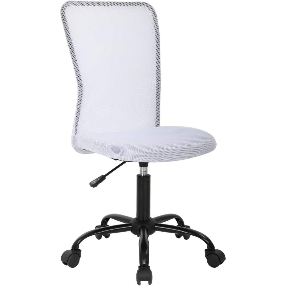 image:imageBestOffice Ergonomic Office Chair Desk Chair Mesh Computer Chair Armless Back Support Modern Executive Rolling Swivel Chair with Lumbar SupportBlackWhite