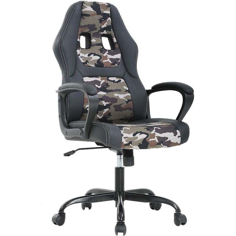 image:imageBestOffice Office Chair PC Gaming Chair Cheap Desk Chair Ergonomic PU Leather Executive Computer Chair Lumbar Support for Women Men BlackCamo
