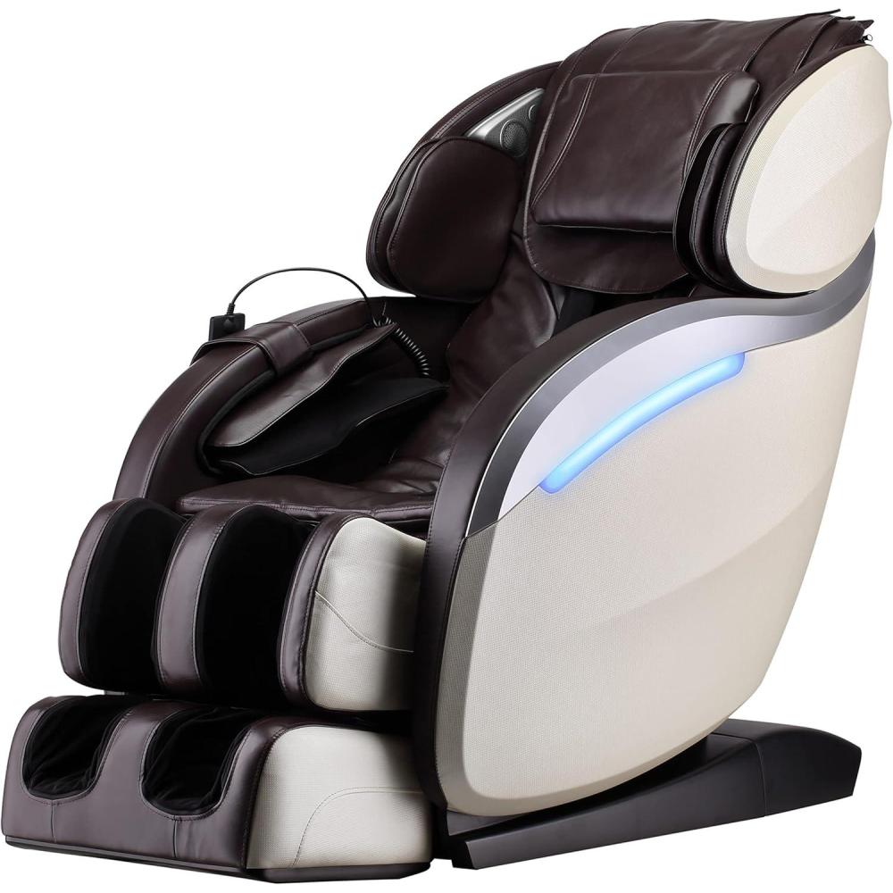image:imageFull Body Massage Chair Zero Gravity Shiatsu Chair Recliner with Six Programs and Heat Massage ChairBrown