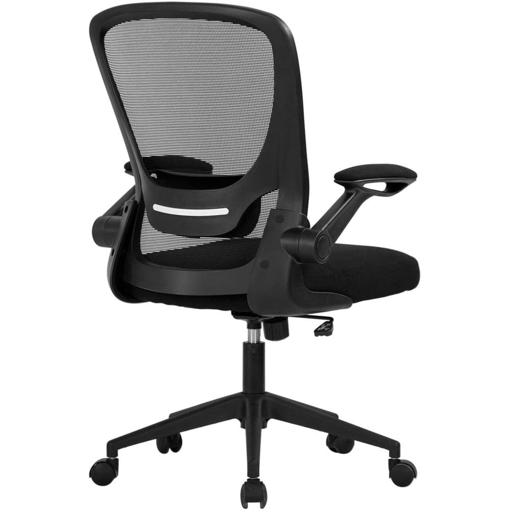 image:imageHome Office Chair Ergonomic Desk Chair Mesh Computer Chair Swivel Rolling Executive Task Chair with Lumbar Support Arms Mid Back Adjustable Chair for Men Adults BlackBlack
