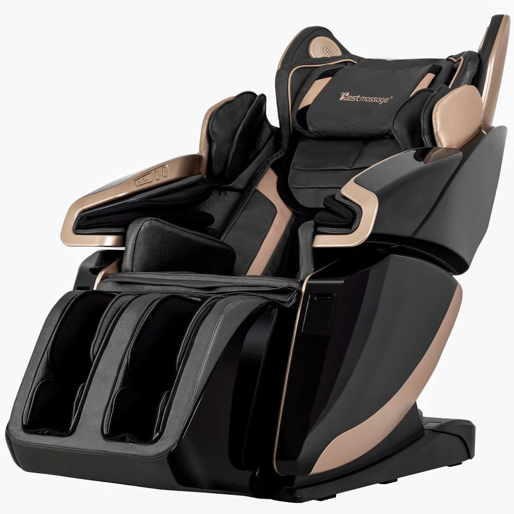image:imageMassage Chair Full Body Long SLTrack Electric Shiatsu Zero Gravity Massage Chair Recliner with Heating BackBluetoothFoot Roller and Body Shade Scan for Home Office Living Room