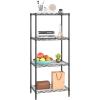 image:imageStorage Shelves 2100Lbs Capacity 6Shelf on Casters 45 L18 W82 H Commercial Wire Shelving Unit Adjustable Layer Metal Rack Strong Steel for Restaurant Garage Pantry KitchenBlackBlack