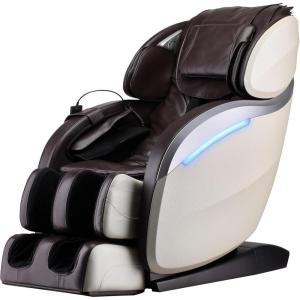 Full Body Massage Chair Zero Gravity Shiatsu Chair Recliner with Six Programs and Heat Massage Chair(Brown)