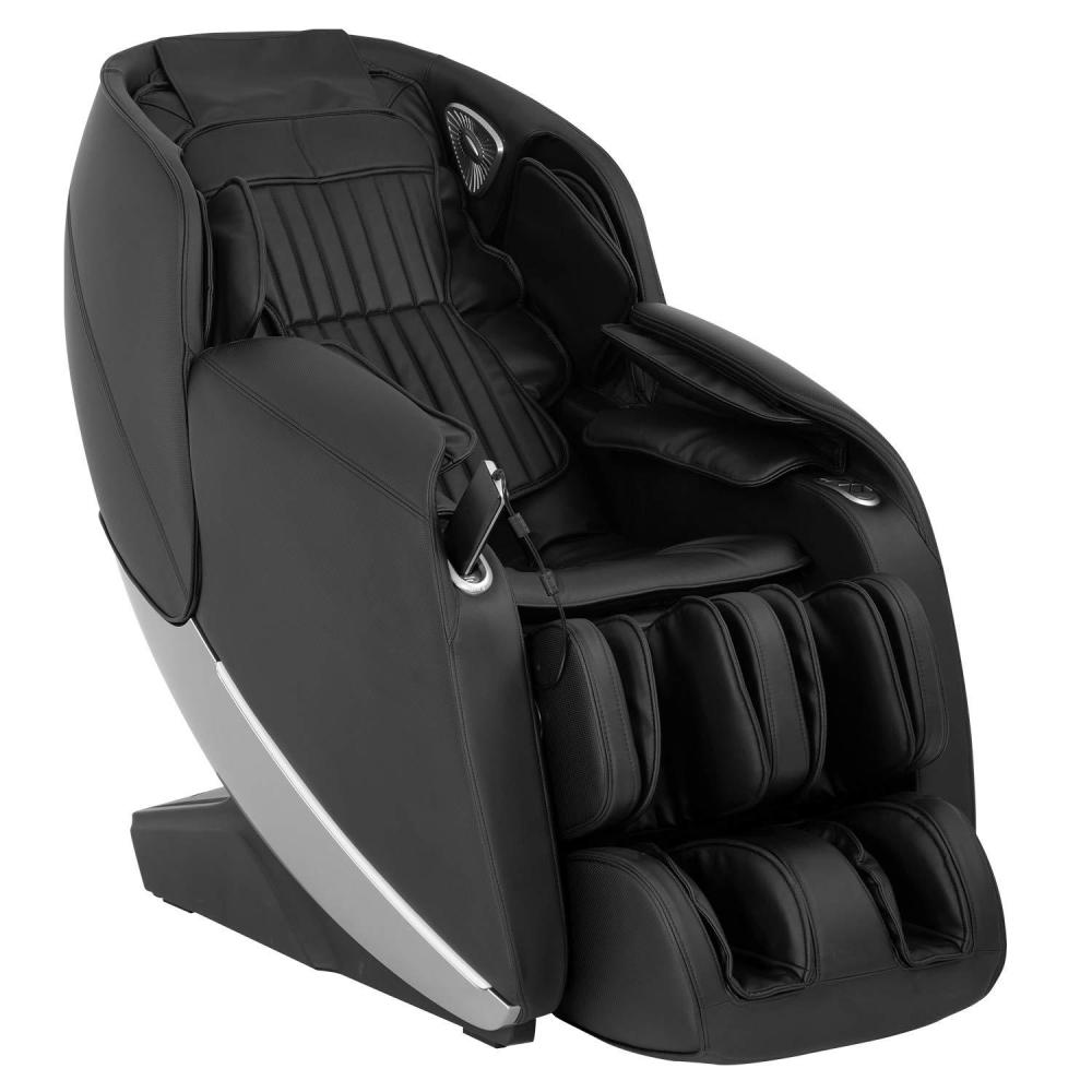 image:imageElectric Shiatsu Zero Gravity Full Body Massage Chair Recliner with Builtin Heat Therapy Foot Roller Airbag Massage System SLTrack Stretch Vibrating Wireless Bluetooth SpeakerBlack
