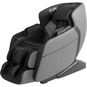 BestMassage SL Track Full Body Massage Chair, Recliner with Zero Gravity Airbag Massage Chair Bluetooth Speaker Foot Roller USB Charger,Black(Black)